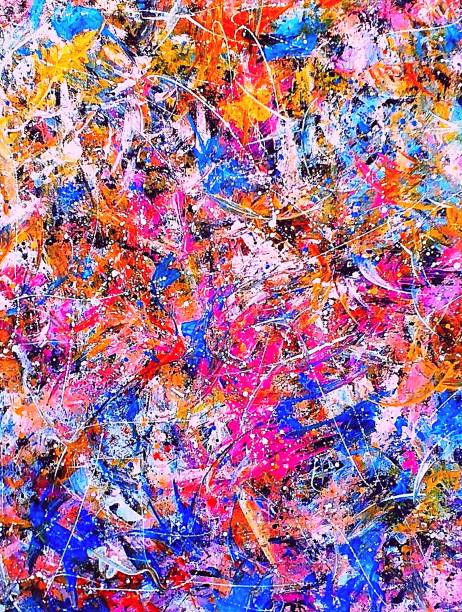 istock Abstract colorful paint background. Artistic wallpaper for mobile. Modern paint illustration. 1801035014
