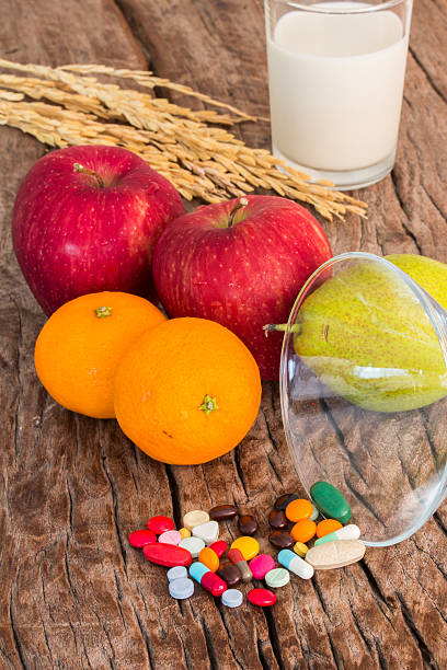 medicines and fruits