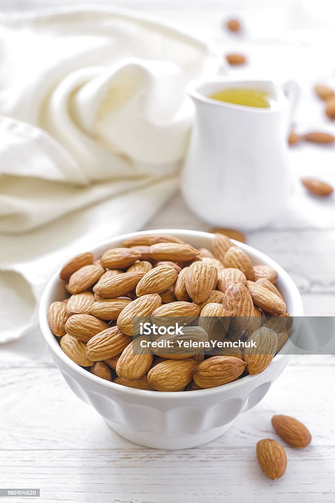 Óleo de amêndoa - Foto de stock de Alimentação Saudável royalty-free