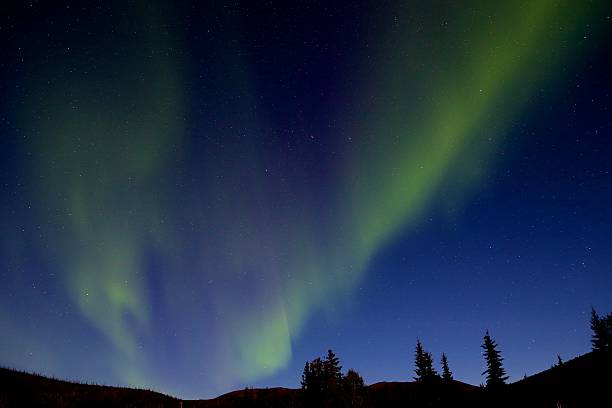 aurora 夜明け - star shape sky star aurora borealis ストックフォトと画像