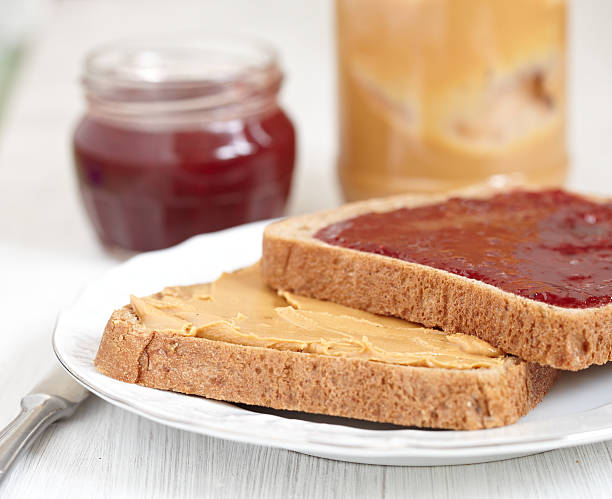 istock Peanut butter and jelly sandwich 180105349