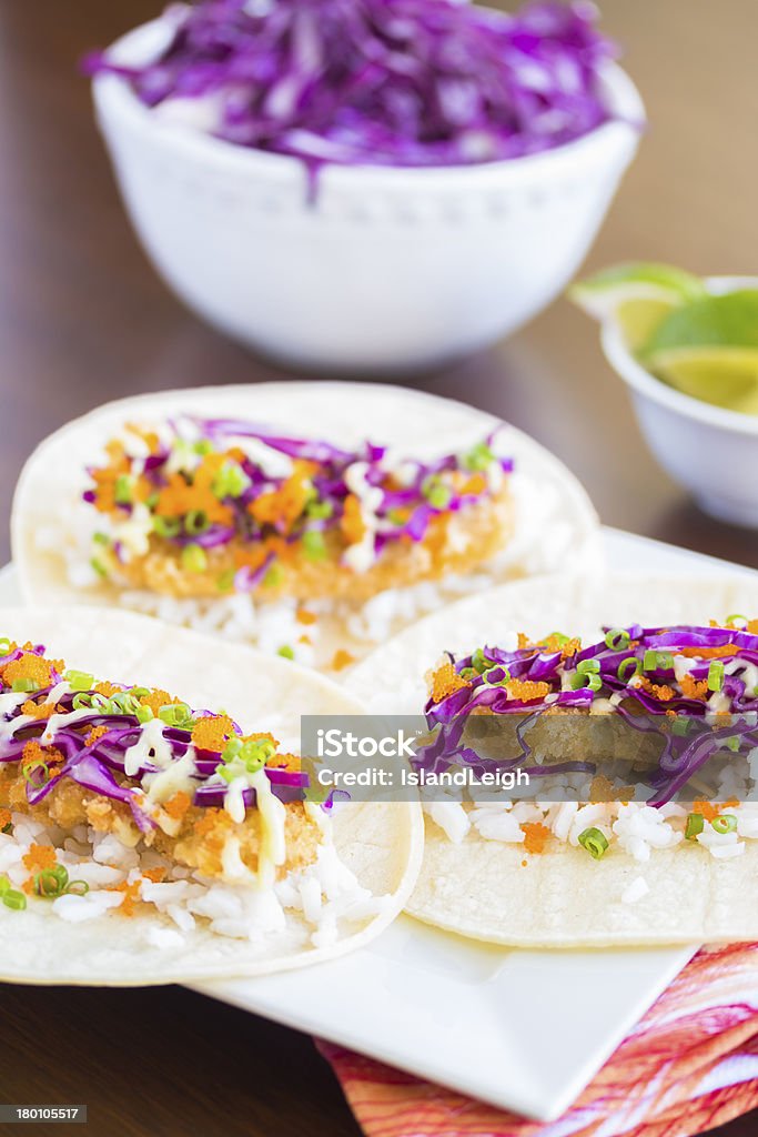 Ahi Tacos de Katsu de Sushi - Foto de stock de Taco royalty-free