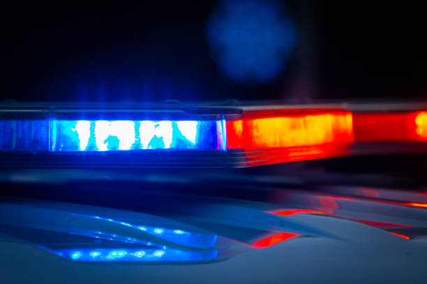 istock Crime scene police lights 1801085827