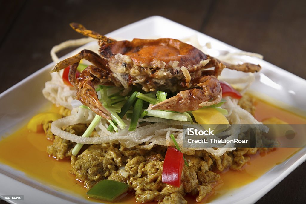 Crabe à carapace molle, Curry jaune - Photo de Aliment libre de droits