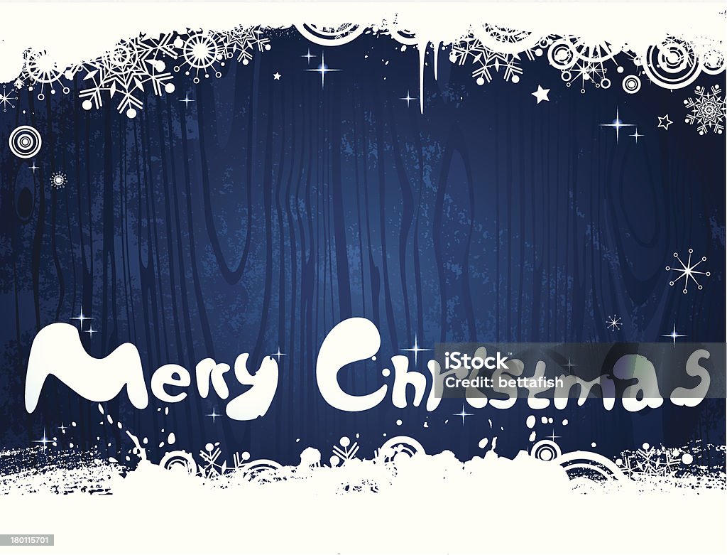 Fundo de Natal - Vetor de Azul royalty-free