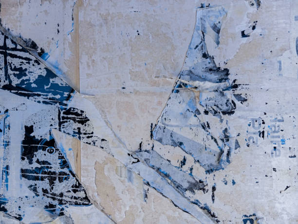 istock Abstract grunge background. Weathered and torn ads poster with copy space. 1801196757