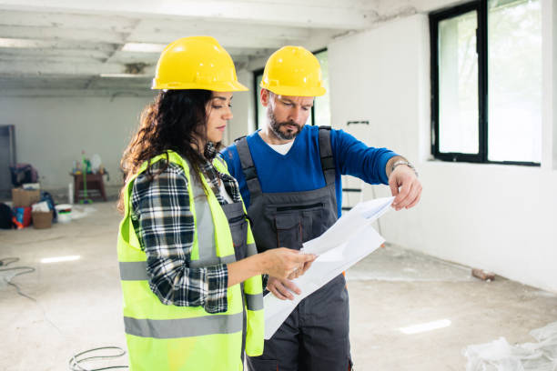 istock Young couple is renovating their apartment 1801203129