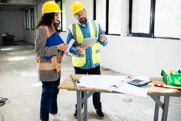 istock Young couple is renovating their apartment 1801203691