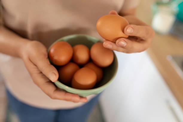 istock close-up of chicken eggs in a bowl 1801205334