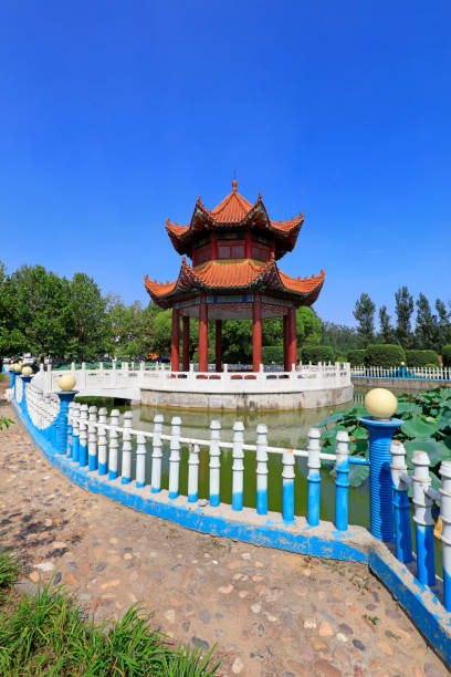 istock Chinese traditional Pavilion in the park 1801209678