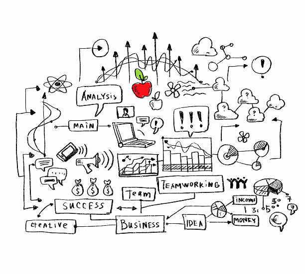 istock Business colorful sketch 180121062
