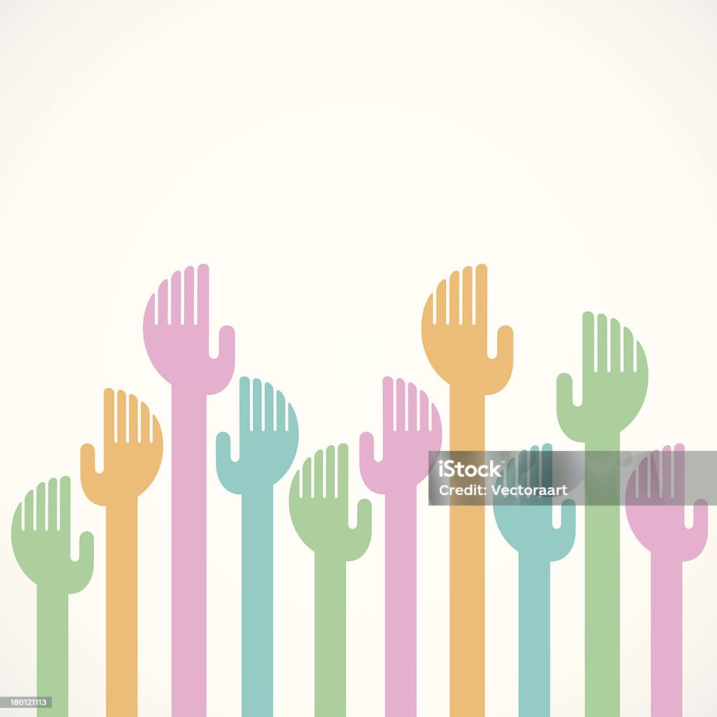 Hand Design Background Hand Background Stock Illustration - Download Image Now - Sea Of Hands ...