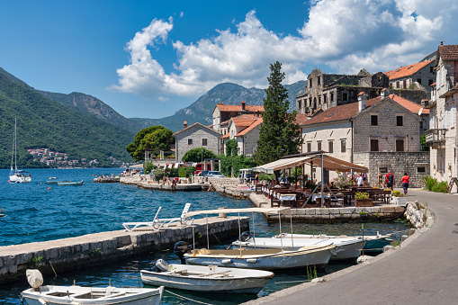 Perast in Kotor Bay, Montenegro