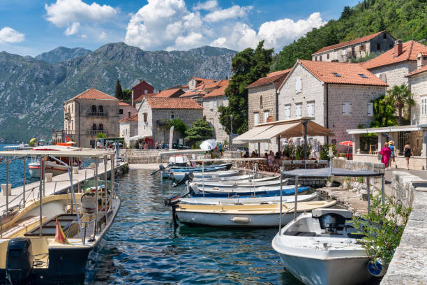 istock Perast in Kotor Bay, Montenegro 1801226079
