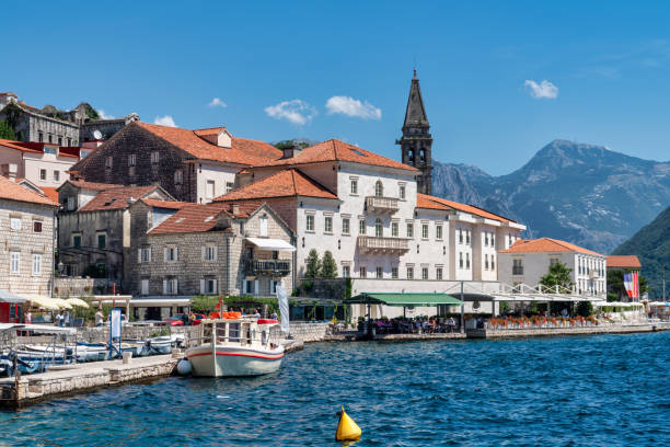 istock Perast in Kotor Bay, Montenegro 1801228686