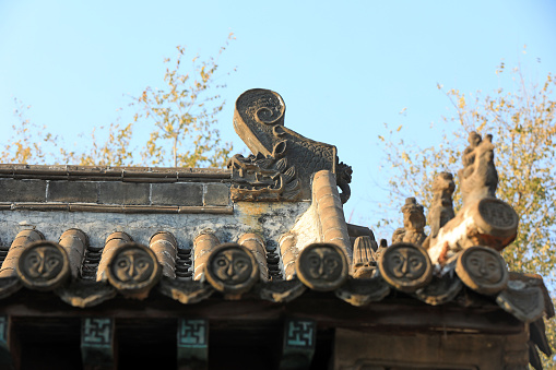 Ancient architecture, eaves, architectural landscape, North China