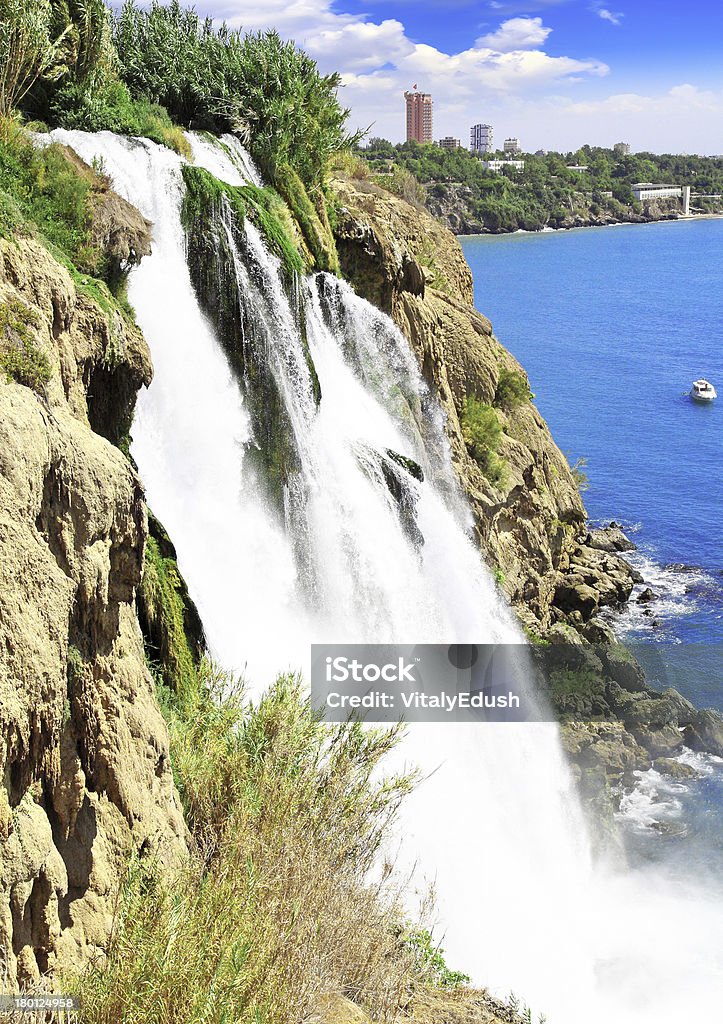 The Big waterfall (Duden) in Antalya. The Big waterfall " Duden " in Turkey,Antalya. Anatolia Stock Photo