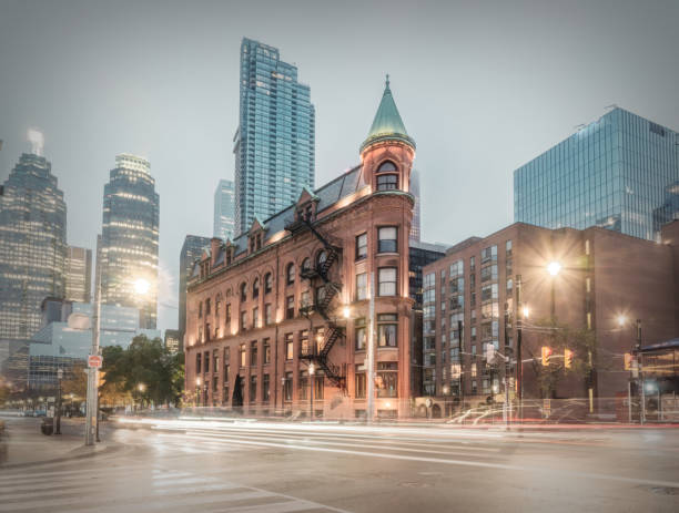 istock Toronto Skyline - The Gooderham Building 1801250624