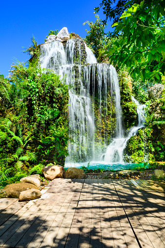 Waterfalls and shady gardens in Chiang Mai province, Thailand.