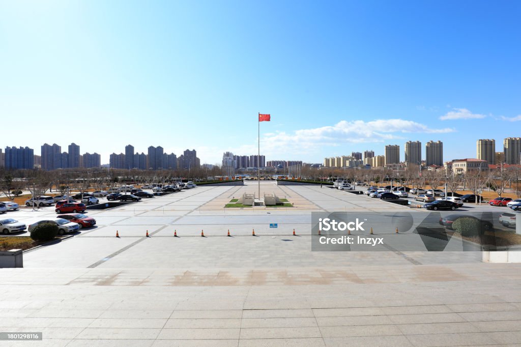 Architectural scenery of Beihe Park, North China Aerial View Stock Photo