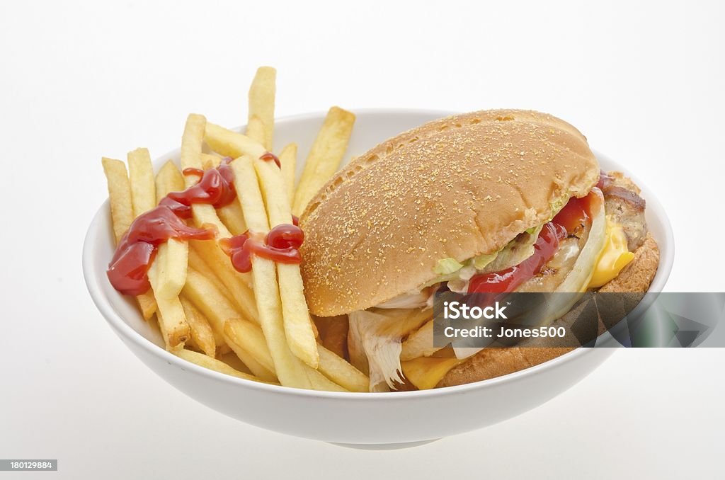 Schnell Essen Hamburger - Lizenzfrei Brotsorte Stock-Foto