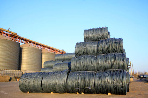 istock steel bar at the construction site 1801345664