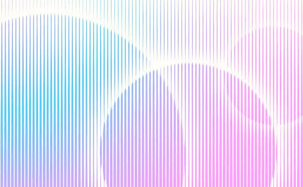 Vector illustration of Multi Layered Background with Glowing Circles