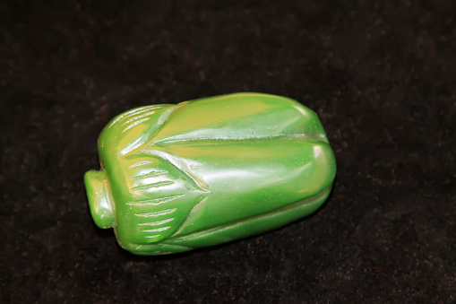 fine jade pepper in a shop, closeup of photo