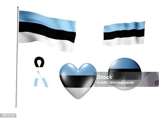 La Bandera De Estoniaconjunto De Iconos Y Flags Foto de stock y más banco de imágenes de Amor - Sentimiento - Amor - Sentimiento, Bandera, Brillante