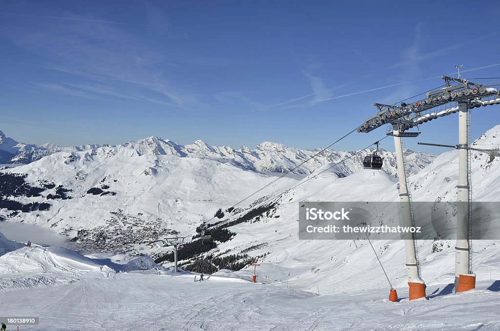 Sci in Svizzera - Foto stock royalty-free di Verbier