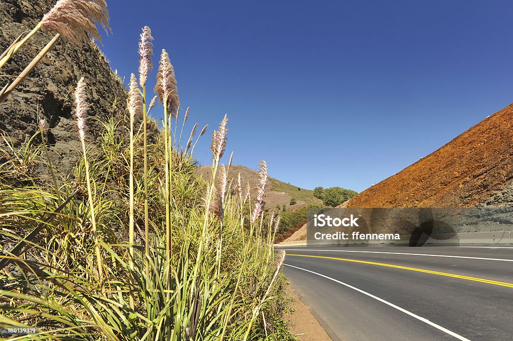 Strada curva dalla collina ripida di diversi colori - Foto stock royalty-free di Ambientazione esterna