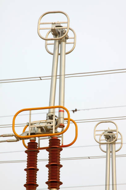 istock Electric power equipment in a substation 1801427296