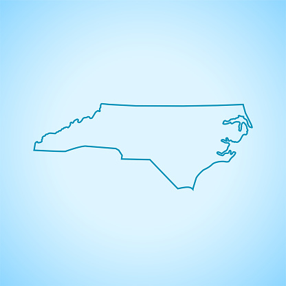 vector of the North Carolina map
