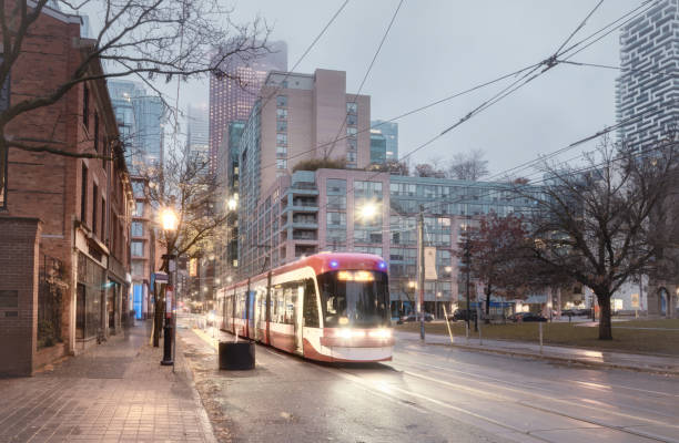 istock Downtown Toronto - Street Car (Public Transportation) 1801467305