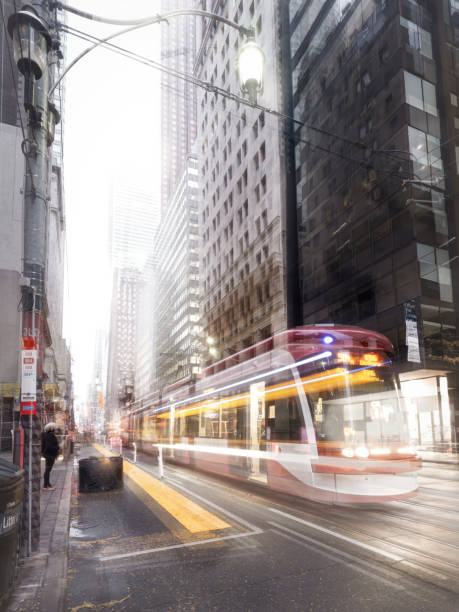 istock Downtown Toronto - Street Car (Public Transportation) 1801468339