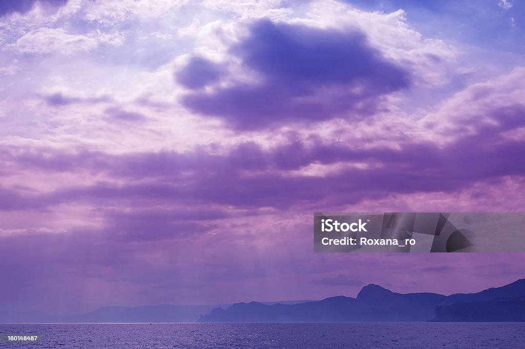 Dramatischer Himmel - Lizenzfrei Abenddämmerung Stock-Foto