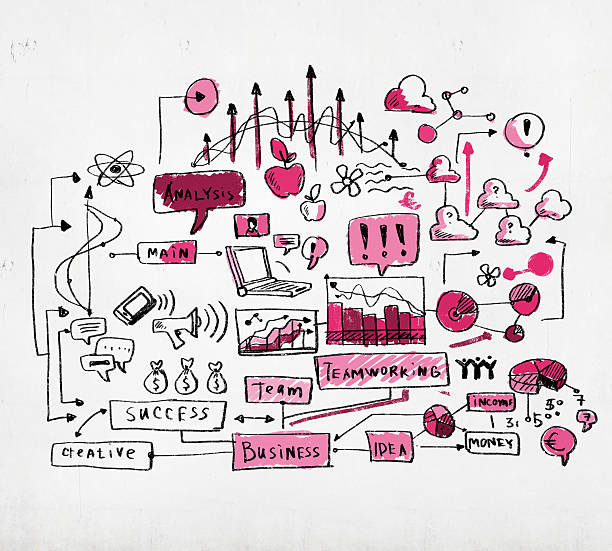 istock Business colorful sketch 180149686