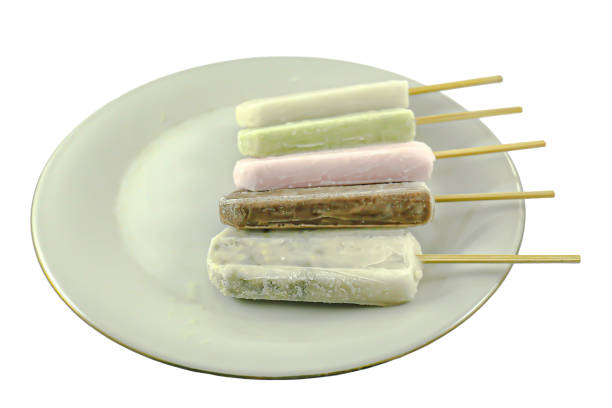 istock Bandung ice shake on a white plate seen from the front and on a white background, es goyang 1801528545