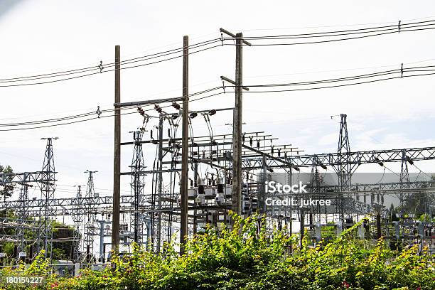 Electric Power Station - zdjęcia stockowe i więcej obrazów Pole magnetyczne - Pole magnetyczne, Amperaż, Elektryczność