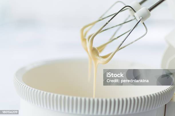 Electric Mixer With The Dough Stock Photo - Download Image Now - Blender, Cake, Baked