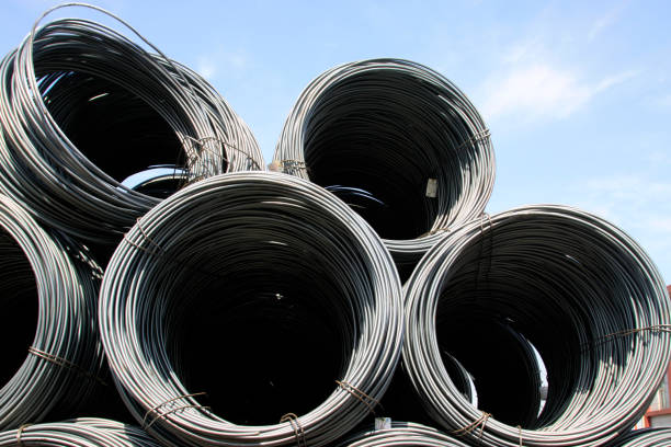istock steel bar at the construction site 1801577848