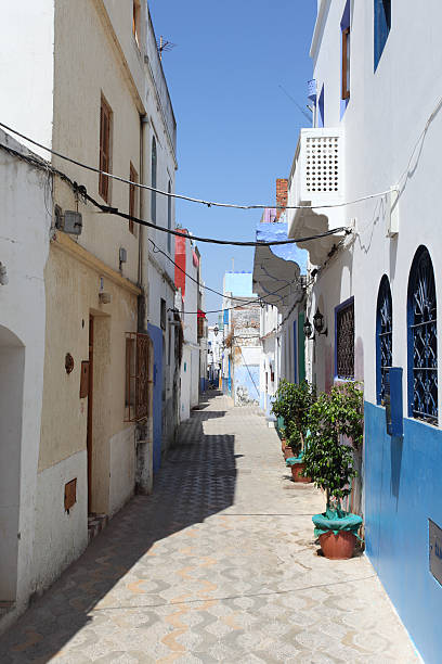 istock Narrow street in Asilah, Morocco 180157847