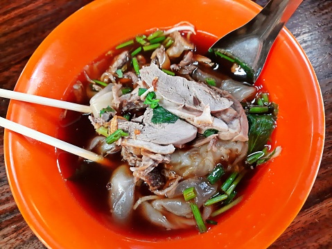 Duck Noodle Soup - Bangkok Street Food.