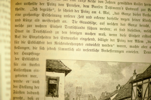 Page from old german book