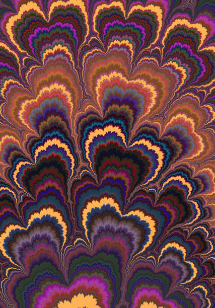 Colors are blended to create a creative background picture.