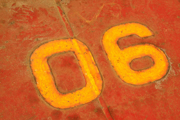 istock brown number on the plate 1801591365