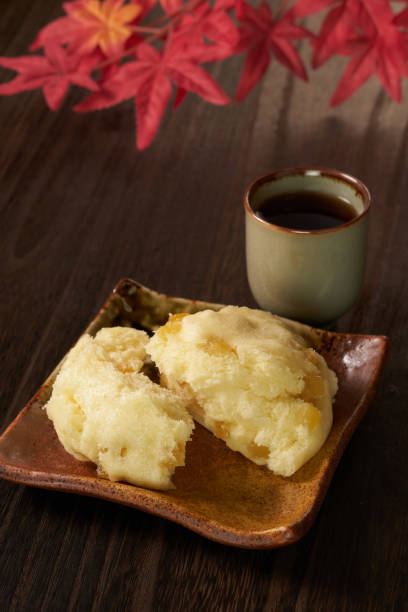 istock Traditional Japanese steamed sweets Oni Manju 1801612495