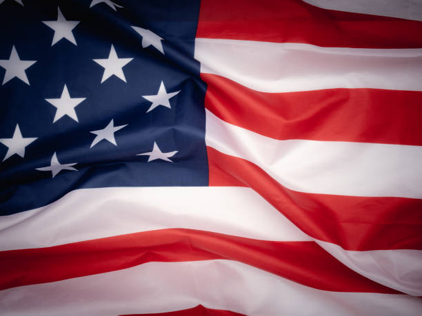 istock Full frame of the American flag 1801626470