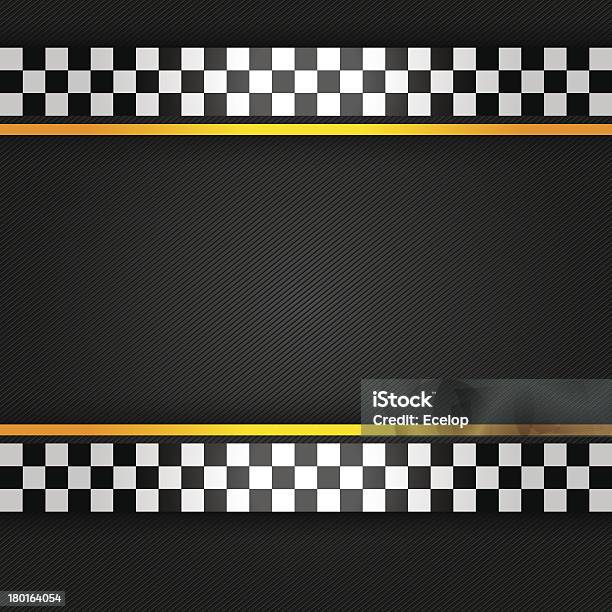 Состязание Черном Фоне В Полоску — стоковая векторная графика и другие изображения на тему Финишная линия - Финишная линия, Шахматный флаг, Auto Racing