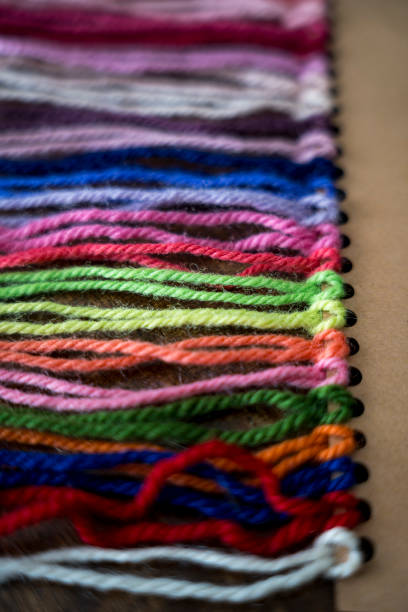 istock Close-up of Colorful Hand-Dyed Yarn 1801677014